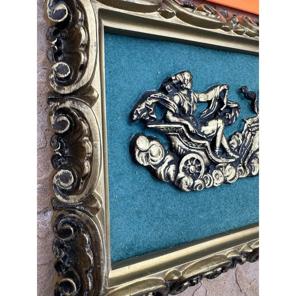 Vintage Clifford Art Studio‎ Inc New York Masterpieces velvet Roman plaque